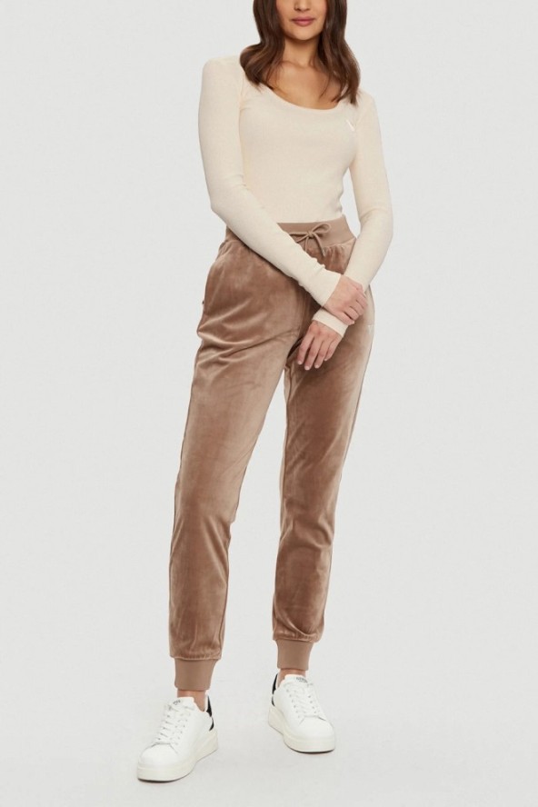 GUESS Beżowy damski longsleeve Colette, Rozmiar M