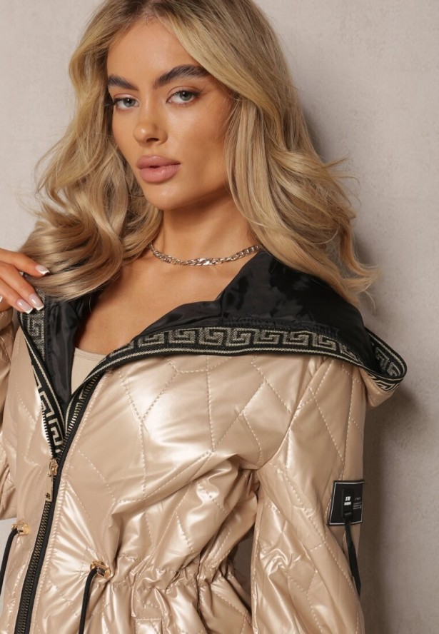 Złota Kurtka Pikowana Diomasio