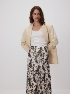 Wzorzysta spódnica maxi - wielobarwny