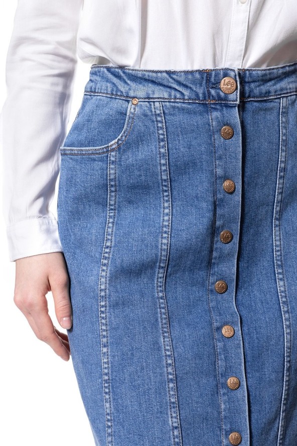 SPÓDNICA JEANSOWA LEE 70S SKIRT WILLIAMSBURG L38LAPZN