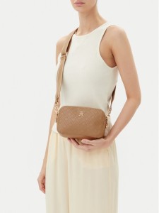 Tommy Hilfiger Torebka Th Distinct Camera Bag Mono AW0AW17221 Brązowy