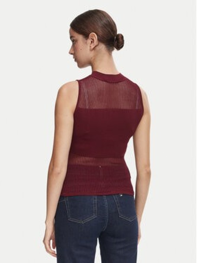 Morgan Top 252-MJULIE Bordowy Slim Fit
