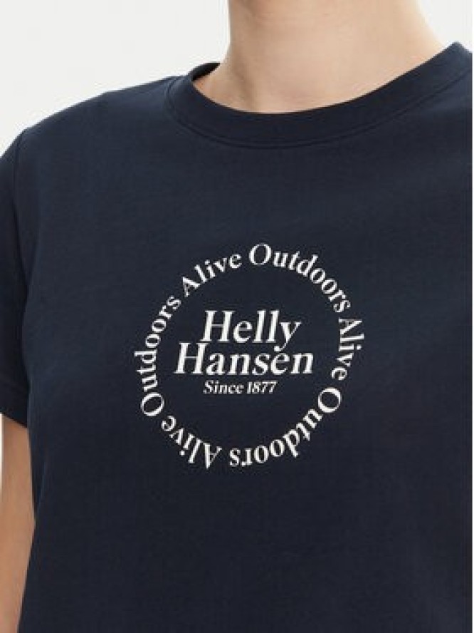 Helly Hansen T-Shirt Core 54592 Granatowy Regular Fit