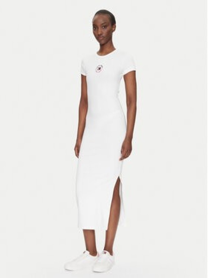 Tommy Jeans Sukienka codzienna DW0DW20384 Biały Slim Fit