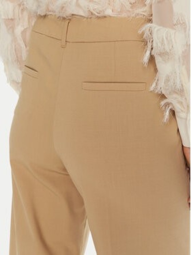 Marella Spodnie materiałowe Galoppo 2423136162 Brązowy Wide Leg