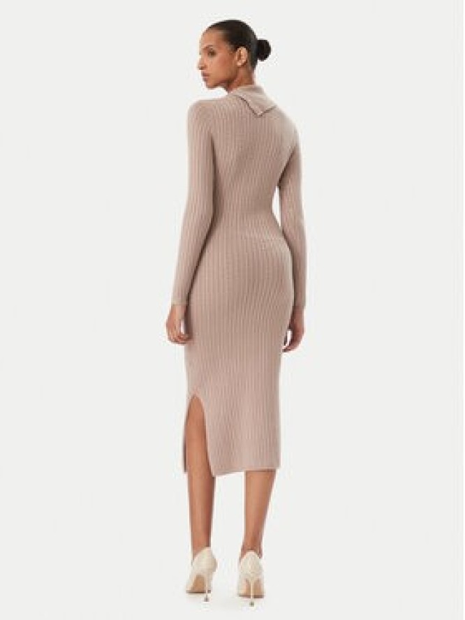Guess Sukienka dzianinowa W6RK01 Z2YJ2 Beżowy Regular Fit