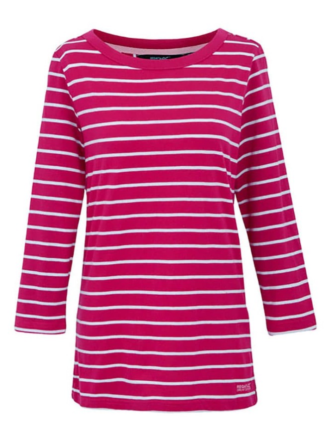 Regatta Koszulka "Baylette II" w kolorze różowo-białym rozmiar: 34