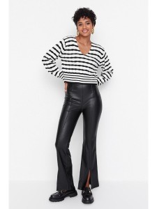 trendyol Spodnie w kolorze czarnym rozmiar: 36