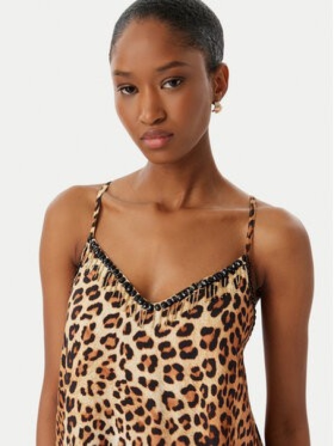 LOLA CASADEMUNT Sukienka letnia LS2616004 Beżowy Relaxed Fit