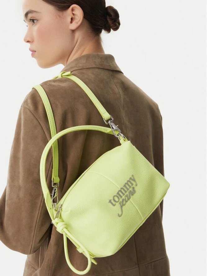 Tommy Jeans Torebka Metal Logo Crossbody Camera Bag AW0AW18470 Zielony