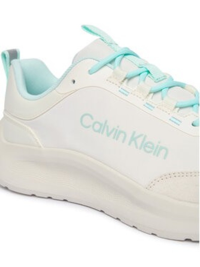 Calvin Klein Sneakersy Light Eva Run Ess Lac Ny-Su Wmn HW0HW03293 Biały