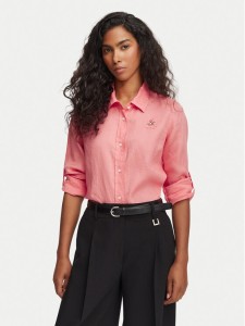 Beverly Hills Polo Club Koszula P-SS26W-SH0004 Koralowy Regular Fit