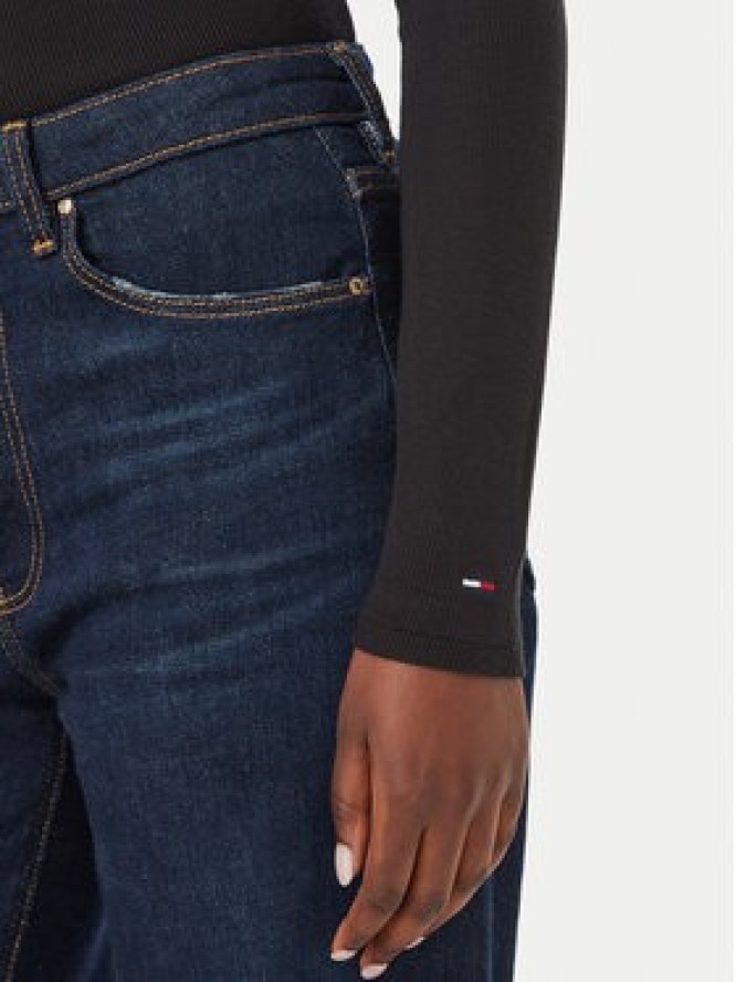 Tommy Jeans Bluzka DW0DW23259 Czarny Slim Fit