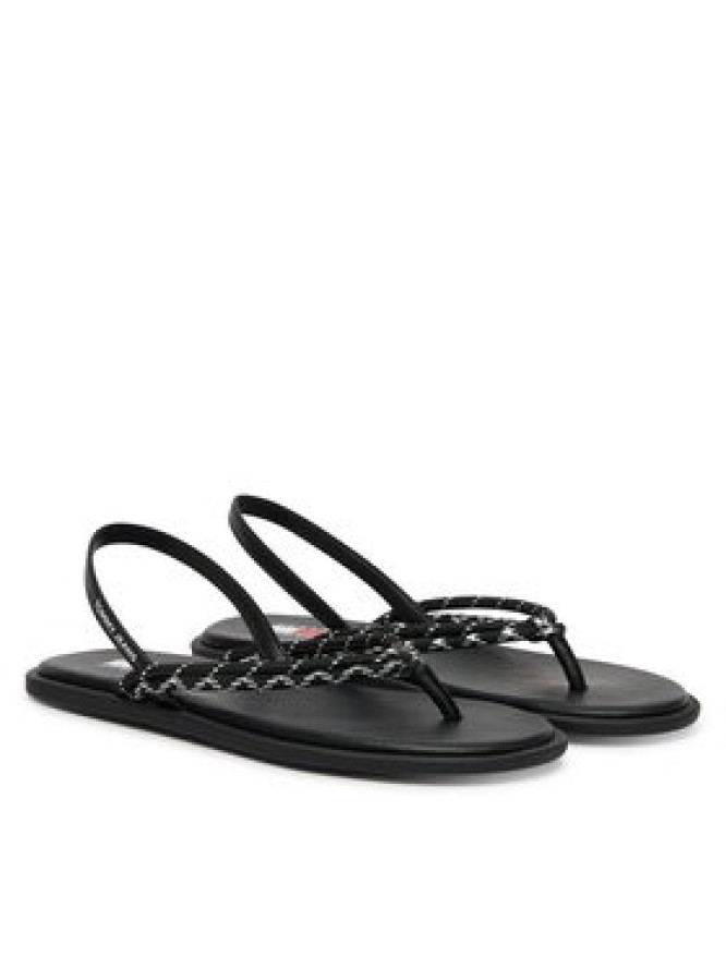Tommy Jeans Sandały Tjw Casual Rope Sandal EN0EN02951 Czarny