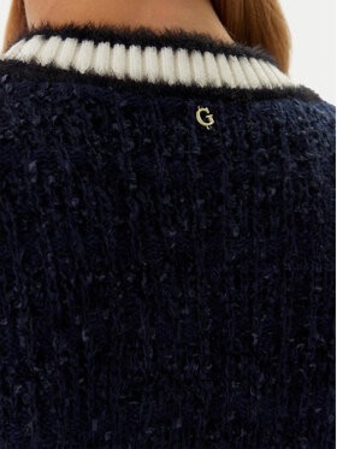 Guess Kardigan W5BR0E Z4090 Granatowy Slim Fit