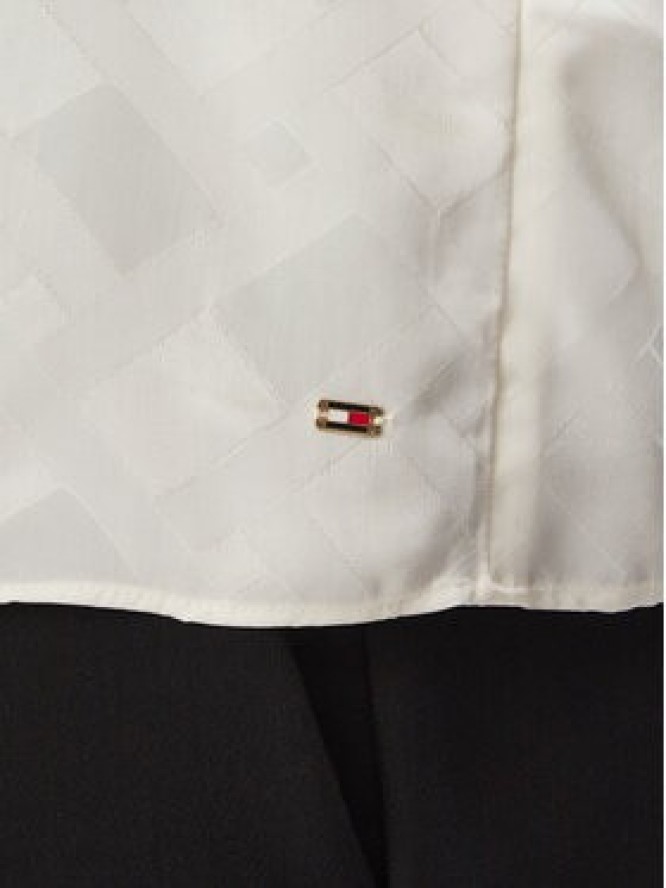 Tommy Hilfiger Bluzka WW0WW52238 Kremowy Regular Fit