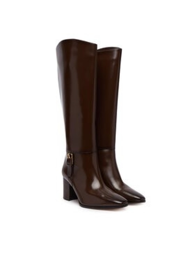 LAUREN RALPH LAUREN Kozaki Rlyn Bk T Hl Bo Tal 802P12879002 Brązowy ciemny