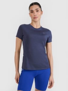 4F Koszulka do biegania w terenie regular damska - szara XL