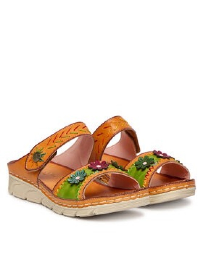 Laura Vita Klapki Dorry 13 Pomarańczowy