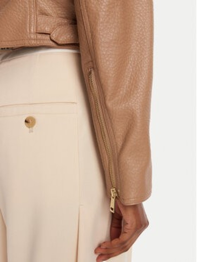 Guess Kurtka z imitacji skóry W5YL1 9WHDS0 Beżowy Regular Fit