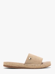 Beżowe klapki damskie