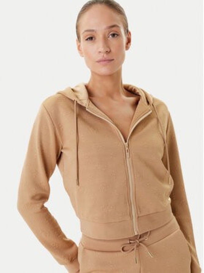 Guess Bluza V5YQ06 KBSL2 Brązowy Regular Fit