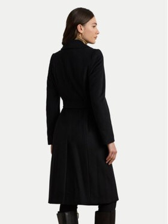 LAUREN RALPH LAUREN Płaszcz wełniany 297962169001 Czarny Regular Fit