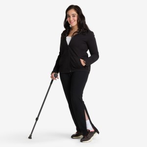 Legginsy damskie rozpinane Decathlon