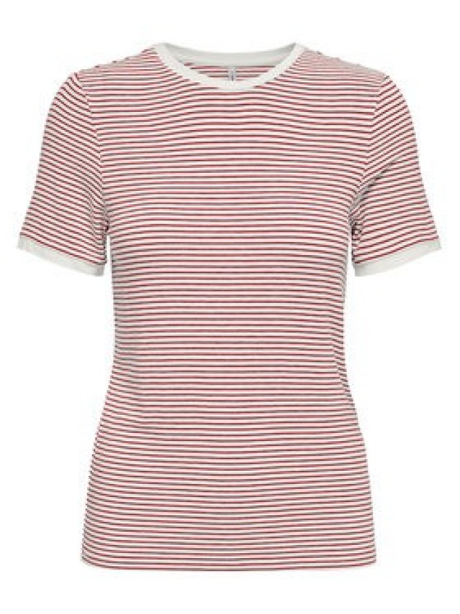 ONLY T-Shirt Tine 15315406 Czerwony Regular Fit