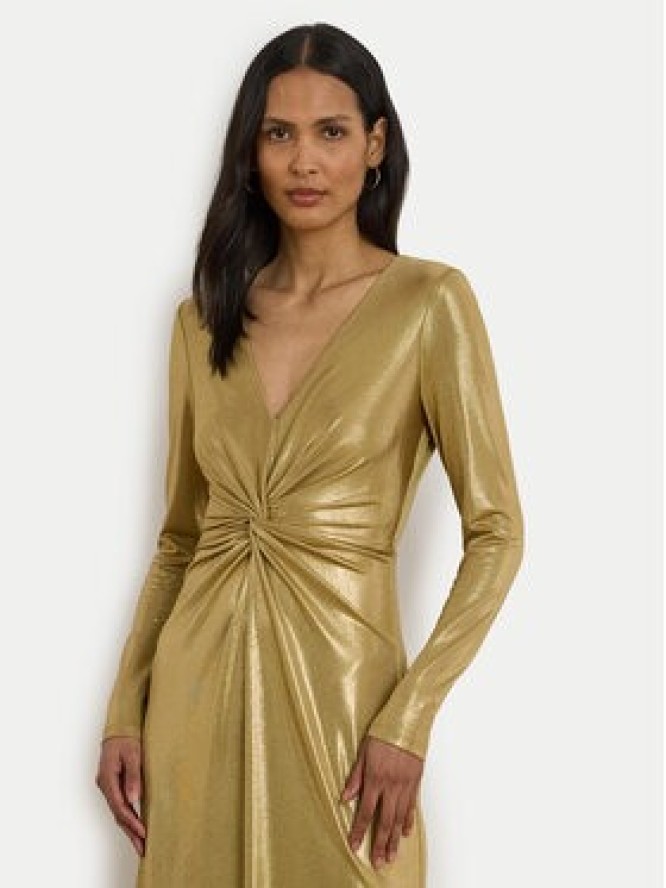 LAUREN RALPH LAUREN Sukienka wieczorowa 253979967001 Złoty Slim Fit