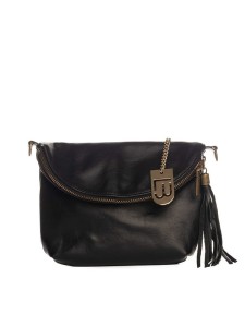 Lucca Baldi Skórzana torebka "Cetona" w kolorze czarnym - 24 x 18 x 4 cm rozmiar: onesize