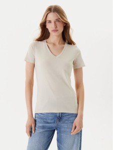 United Colors Of Benetton T-Shirt 3GA2E4230 Beżowy Regular Fit