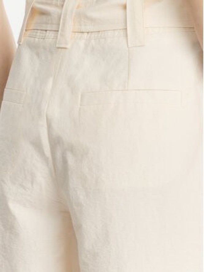 Marella Spodnie palazzo Luca 2513131032 Écru Wide Leg