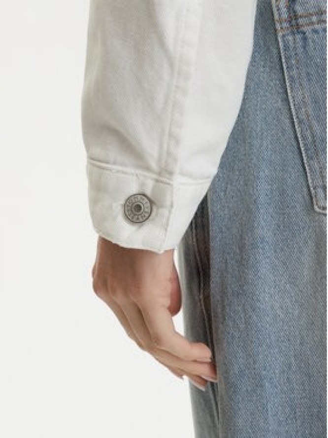 Tommy Jeans Kurtka jeansowa DW0DW21979 Biały Oversize