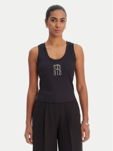 Fracomina Top FP26ST2003J42701 Czarny Slim Fit