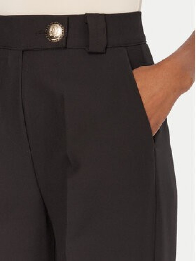 Maryley Spodnie materiałowe 25IB563/43NE Czarny Regular Fit