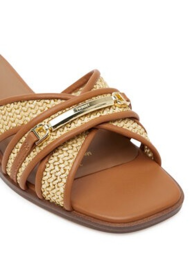 TWINSET Klapki 251TGT020 Brązowy