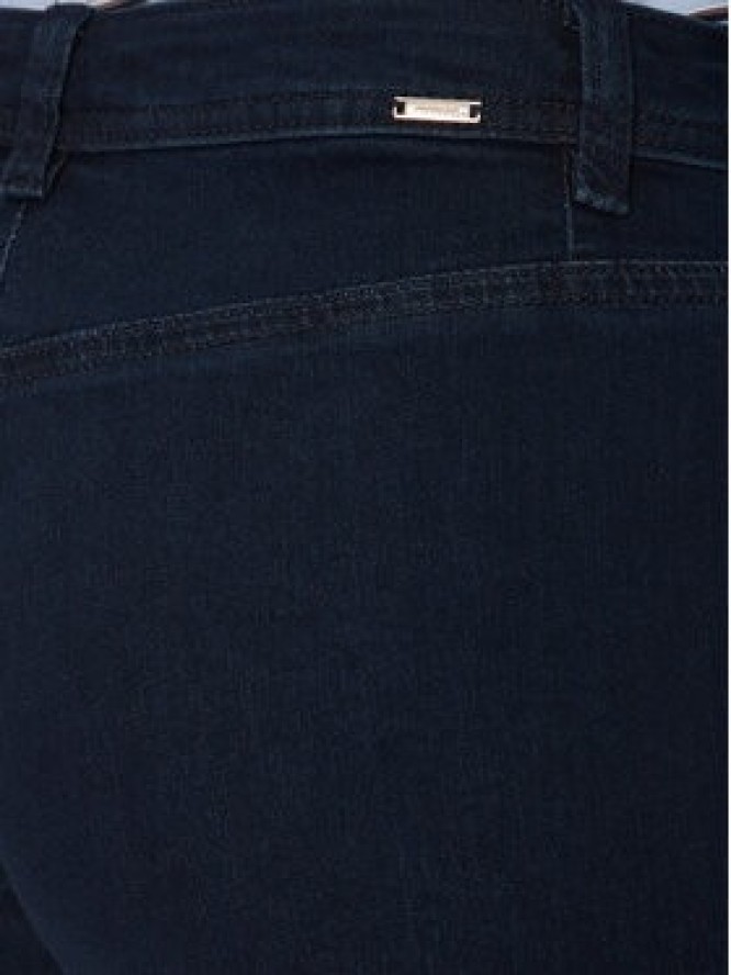 Morgan Szorty jeansowe 241-SHIVAL Granatowy Slim Fit