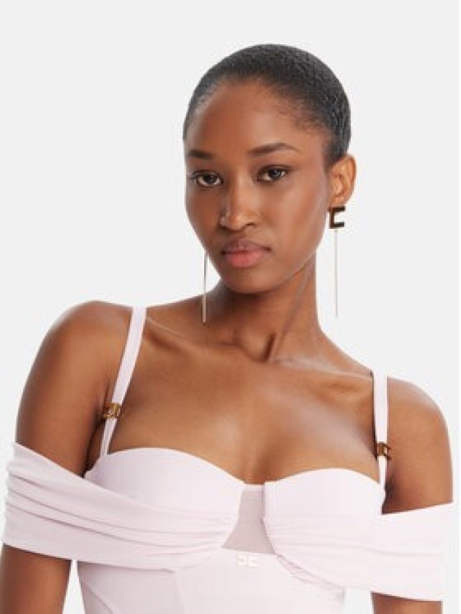 Elisabetta Franchi Sukienka wieczorowa AB-R08-51E2-V800 Różowy Regular Fit