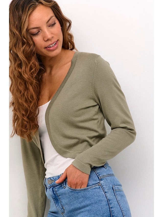 Kaffe Bolerko w kolorze khaki rozmiar: M