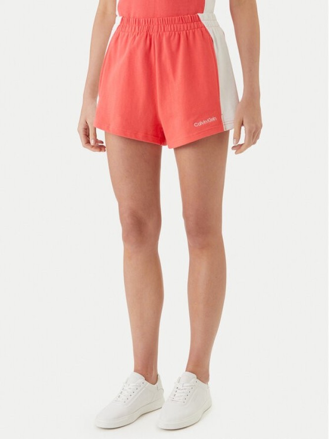 Calvin Klein Swimwear Szorty materiałowe LV00Q61153 Różowy Regular Fit