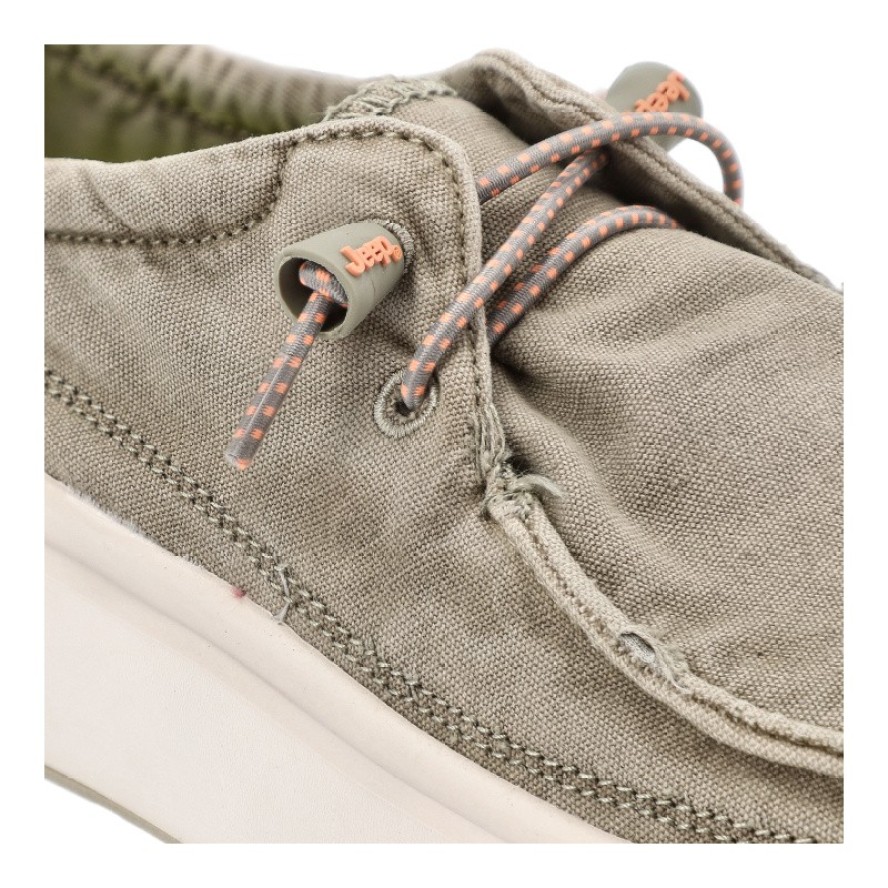 Szare Półbuty Jeep Wsuwane Obuwie Damskie