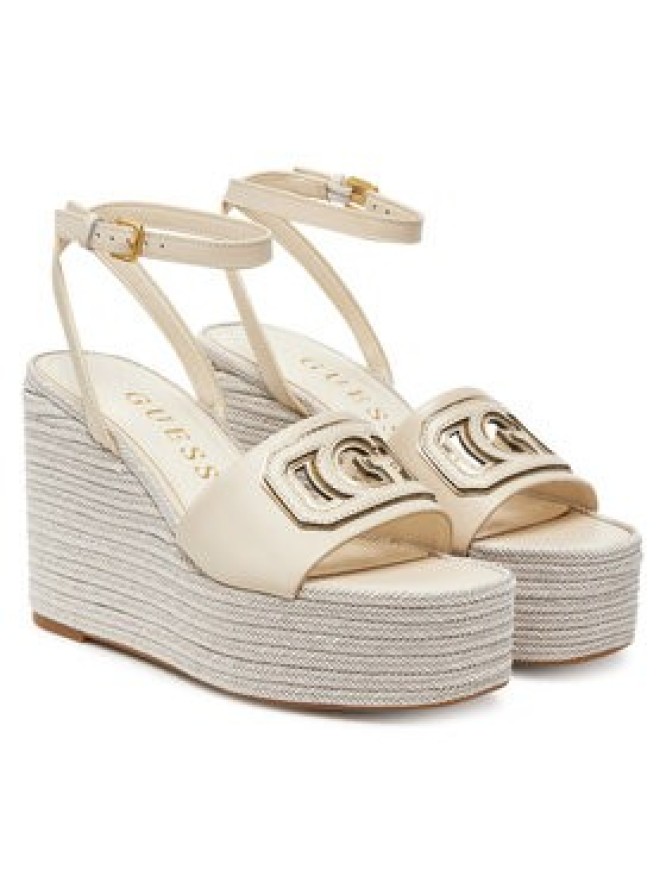 Guess Espadryle FLJTAN LEA04 Écru