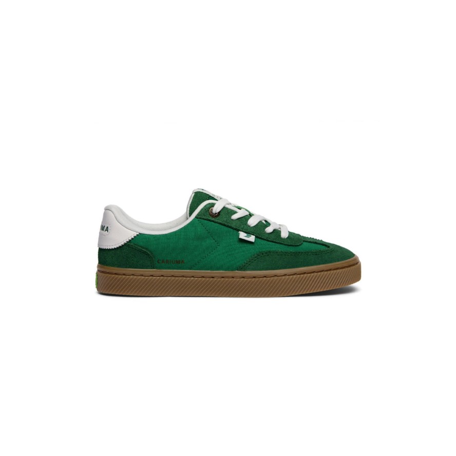 Sneakersy skórzane Cariuma TOCA Nylon And Suede Gum Green