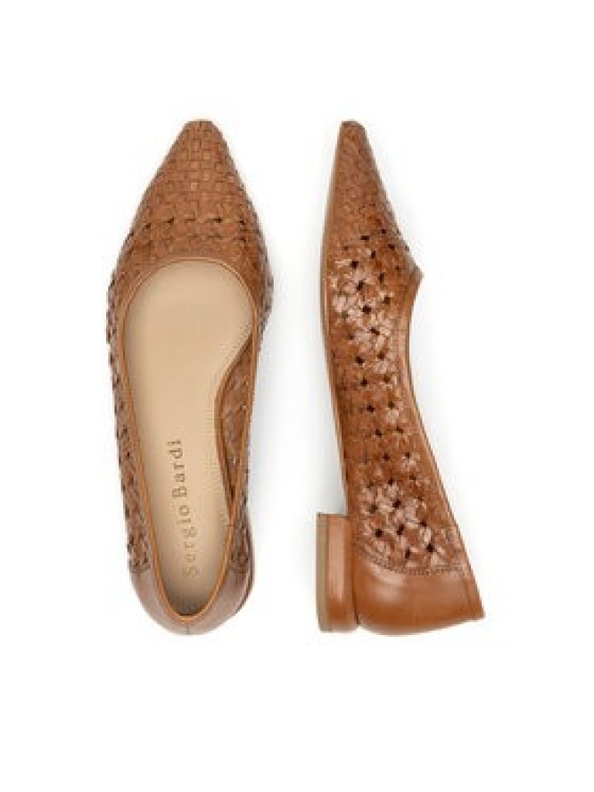 Sergio Bardi Baleriny WI40-F1101-01SB Brązowy