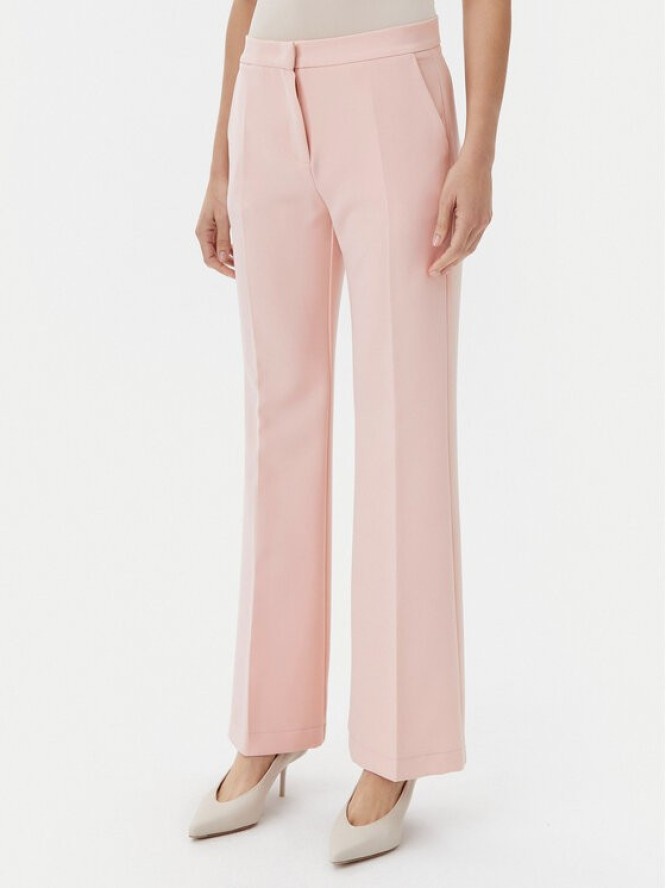 Maryley Spodnie materiałowe 25EB587/43PY Różowy Regular Fit