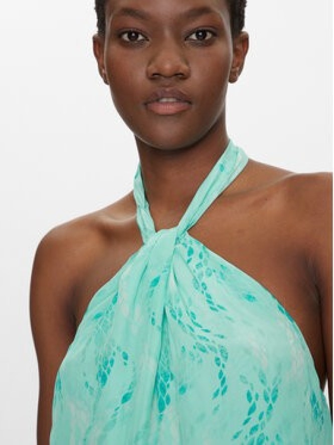 Fracomina Sukienka letnia FS25SD3006W422J3 Błękitny Regular Fit