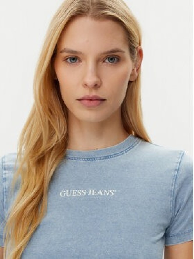 Guess Jeans T-Shirt W5GI41 KCTL1 Niebieski Regular Fit