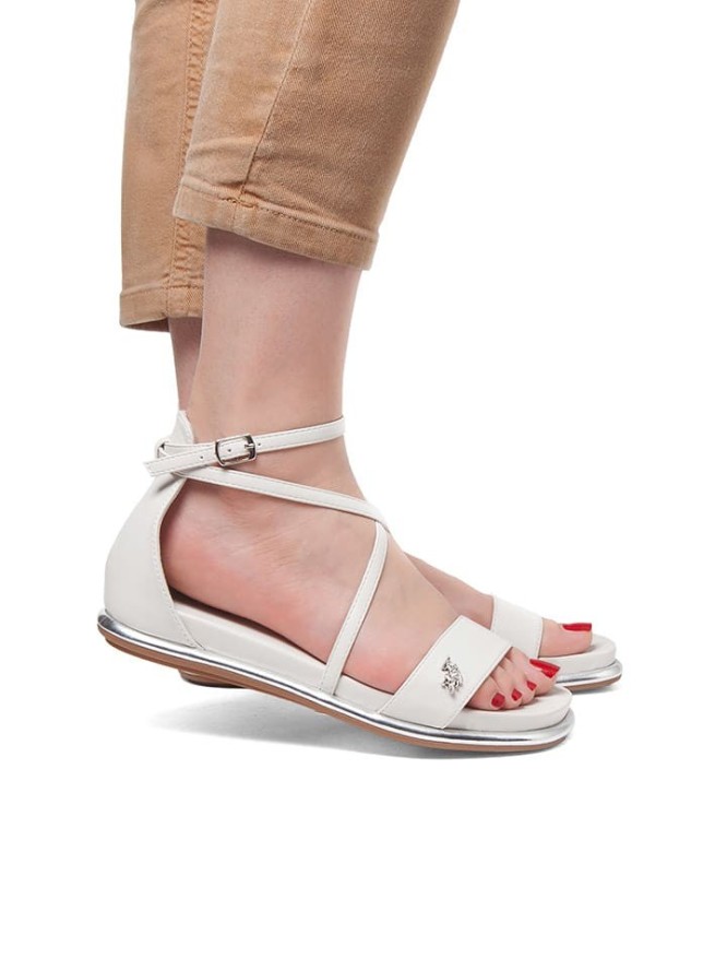 U.S. Polo Assn. Sandały w kolorze białym rozmiar: 38