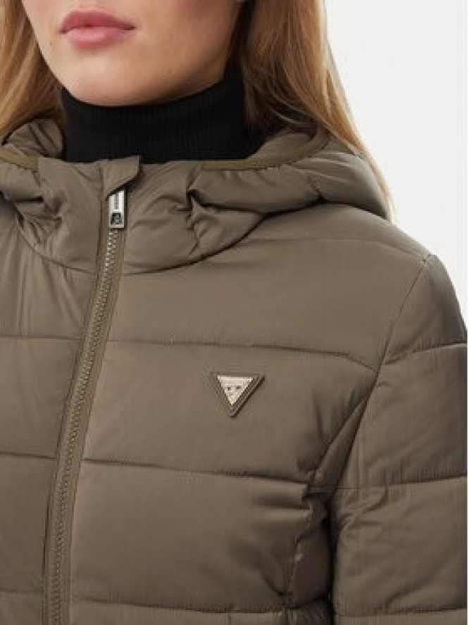 Guess Kurtka zimowa V4YL05 WF3X0 Khaki Regular Fit